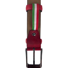 Cintura in pelle monogramma | Genuina pelle | Cintura maschile e signore | 3,5 cm | 8 colori
