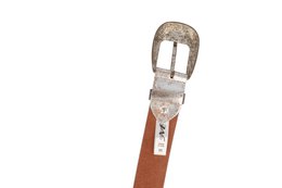 Gürtel Damen Leder Brillante breit Silber