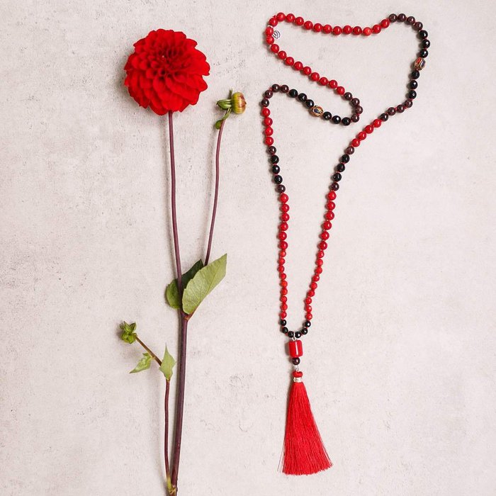 Red is Passion Gemstone Mala