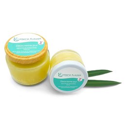 Sodium-free and zinc oxide-free deodorant cream in 100ml, 50ml, and 30ml sizes. Made with natural ingredients.
