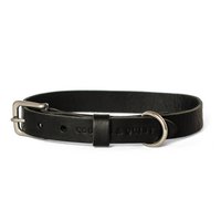 No Fuss Collar Dog Leather Black
