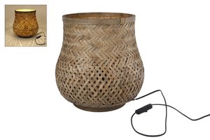 Table lamp Lina XL brown bamboo 385x385x335cm