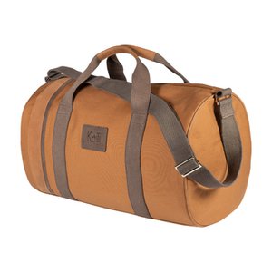 K2006UB | Travel bag in 100% Cotton Canvas/Genuine Leather, full grain, Naked - Tan colour, zip closure. Dimensions: 45 x 25 x 28 cm - Packaging: TNT bag