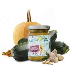 INDIAN SAUCE FOR BABIES - VEGETABLE SAUCE - 100% ORGANIC - NO ADDITIVES - FROM 10 MONTHS - 130G