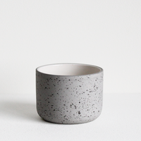 Cappuccinobecher Fundament | hellgrau gesprenkelt / weiß