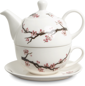 Edo Tea for One set, Sakura, geschenkdoos