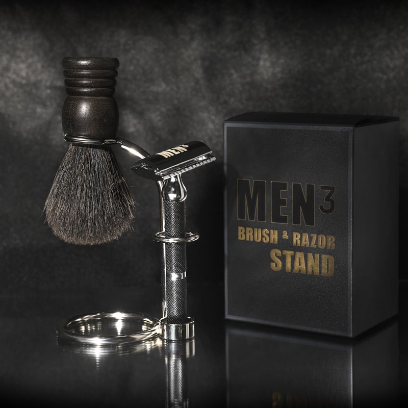 MÆND³ BARBERINGSBØRSTE