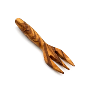 Mini Gabel 7 cm aus Olivenholz