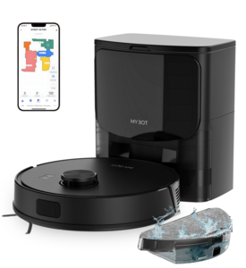 MYBOT X9 PRO - Robotstofzuiger - Met zelfledigend station - 6500PA zuigkracht - Met dweilfunctie - 3200mAh batterij