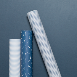 Bird wrapping paper blue - maritime wrapping paper with seagulls, as a gift packaging for baptism, communion or confirmation