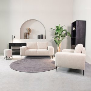 Bolini Bank Ferraro - Zand - Stof - 2-Zits