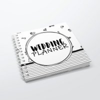 Invulboek SilliBeads - Mijn Wedding Planner Invulboek - Hardcover Wire-o (REEKS ZWART/WIT)