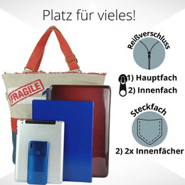 Sunsa XXL dameshandtas. Grote canvas tas. Veganistische strandtas/sporttas. Weekender in vintage retrostijl