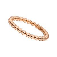 Ball ring, thick, 18k rose gold plated, size 52
