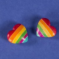 055 Mini heart rainbow - soapstone
