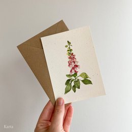 Greeting Card - Foxglove