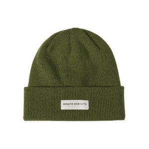 RB5001E | Monviso double -layer jersey beeh Mixed wool Made in Italy. Green color - single size