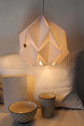 Origami Plain Color Papier Anhänger - Größe S.