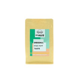 Original yerba mate tea in 150g package. Green, earthy, and slightly bitter flavor.