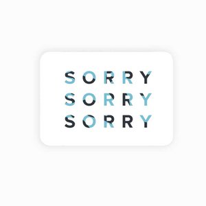 Postkarte || Es tut uns leid