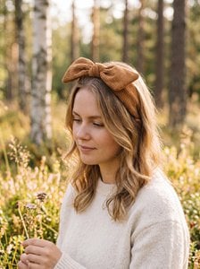 Haarband Damen braun synthetische Haarreifen Frauen