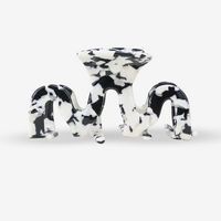 Haarclip - Grand Wave Zwart Marmer