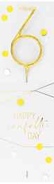 Confetti gold Sortiment 144 Wondercandle® classic