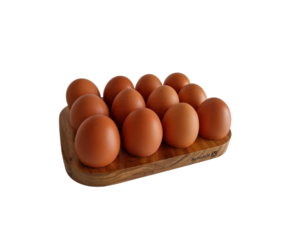 Egg carton 12 pieces - Egg holder Wood - Egg rack - Egg basket