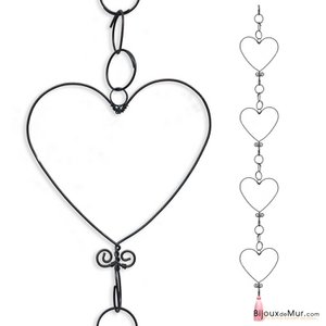 Draadslinger - Hart - Roze - om op te hangen