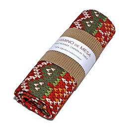 Chemin de table en tricot de Noël