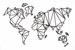 Wooden World Map, Wood wall world map