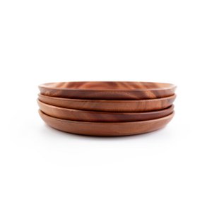 Handmade Tableware - Dinner Plate Ø24 cm - Eco-friendly - Khaya Wood