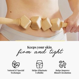 Terninger Træ Cellulite Massage Roller Lymfedrænage Massager Maderotherapy