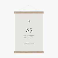 Magnetic Oak Poster Hanger, A3