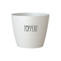 Flowerpot 'Topper' - white