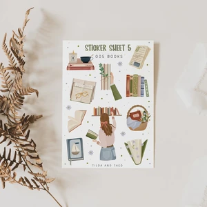 Sticker Sheet Books - 005 Bookstore read sticker book bookshop