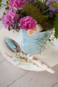 Kleiner Löffel englischer Garten 14 cm Isabelle Rose