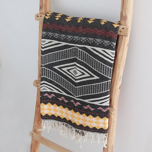 Hamam cloth Aztec Black