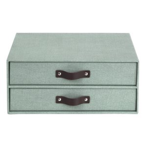 Birger 2 lade borst - Soft Teal C16 - Set van 3