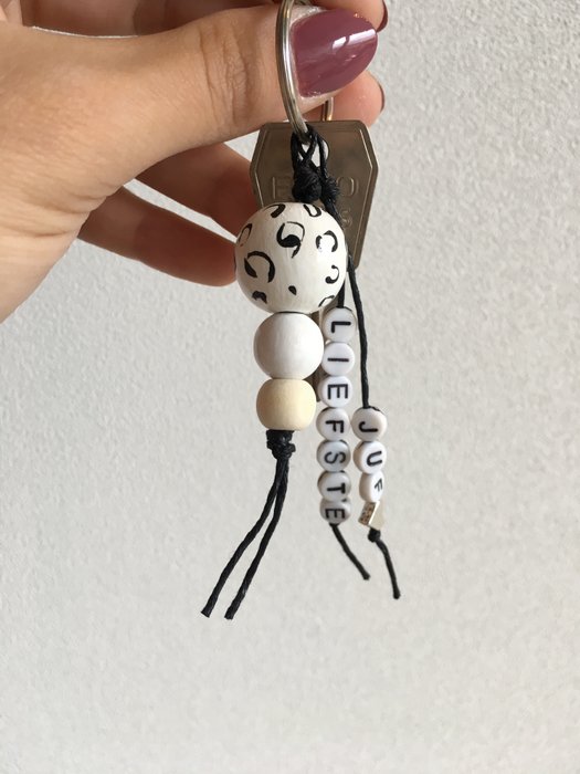 Liefste juf - Panter sleutelhanger