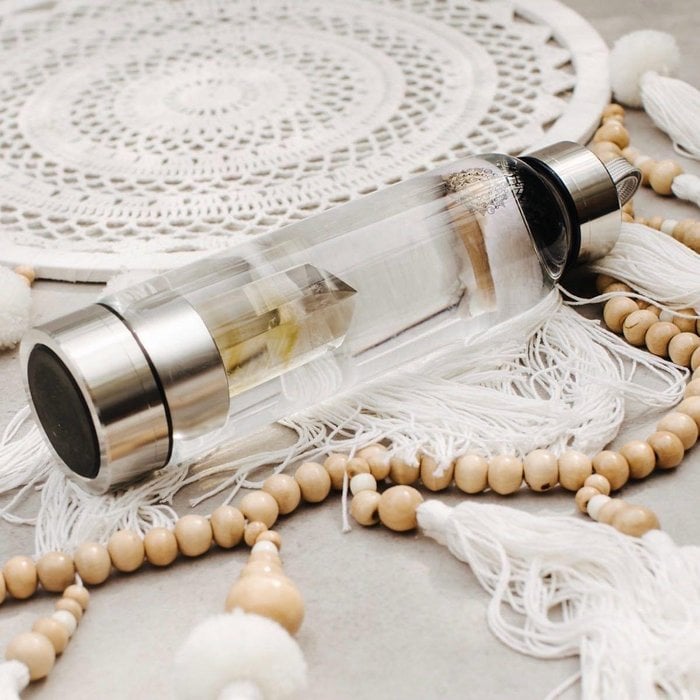 Citrine Crystal-Infusion Gem Water Bottle