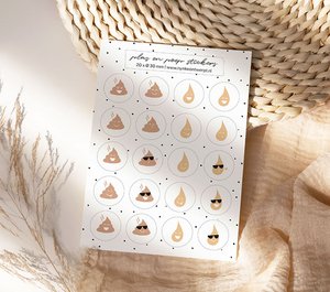Stickervel A5 | Cleanliness Plassie and Poepie | 20 pieces