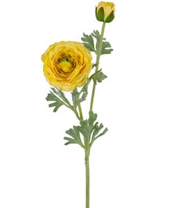 Kunstranonkel Real Touch Yellow 60 cm