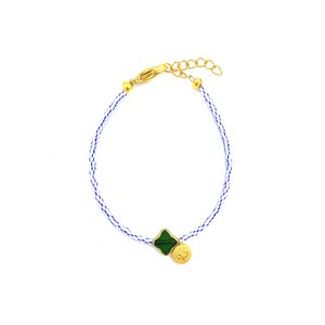 Green clover bracelet