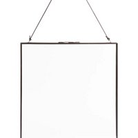 Photo Frame Metal Black with Lock 30x40x0.7cm