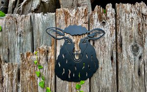 Kiekeboe-Schaf/Schaf Joschi, 141647, Schwarz, 23,7 x 24,4 x 0,2 cm