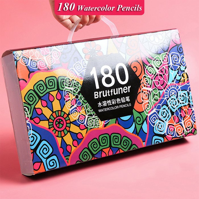BRUTFUNER set di matite colorate professionali acquarellabili - 180 pezzi