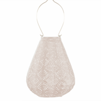 Lumiz Solar Lampion Tulip Lace - 20cm - Soft Blush