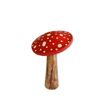 Wooden mushroom Polka dots 10 cm