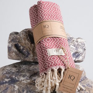 hamamdoek | Saunahanddoek | Strandlaken | Peru | Bordeaux | 180x100cm